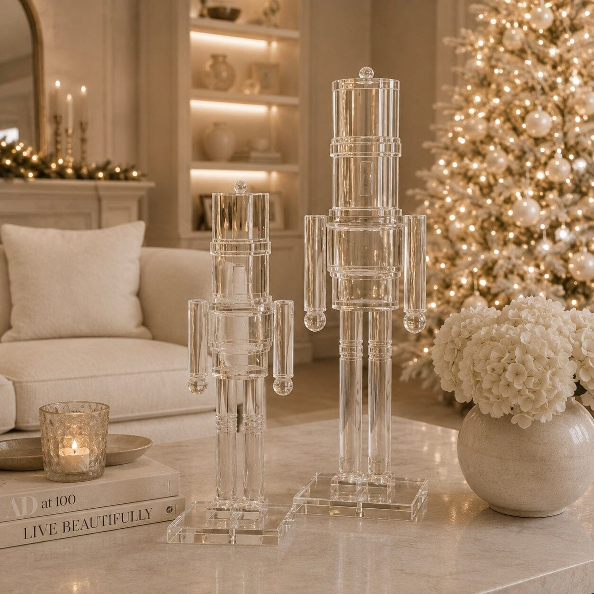 Large Decorative Perspex Nutcracker Ornament Accessories 