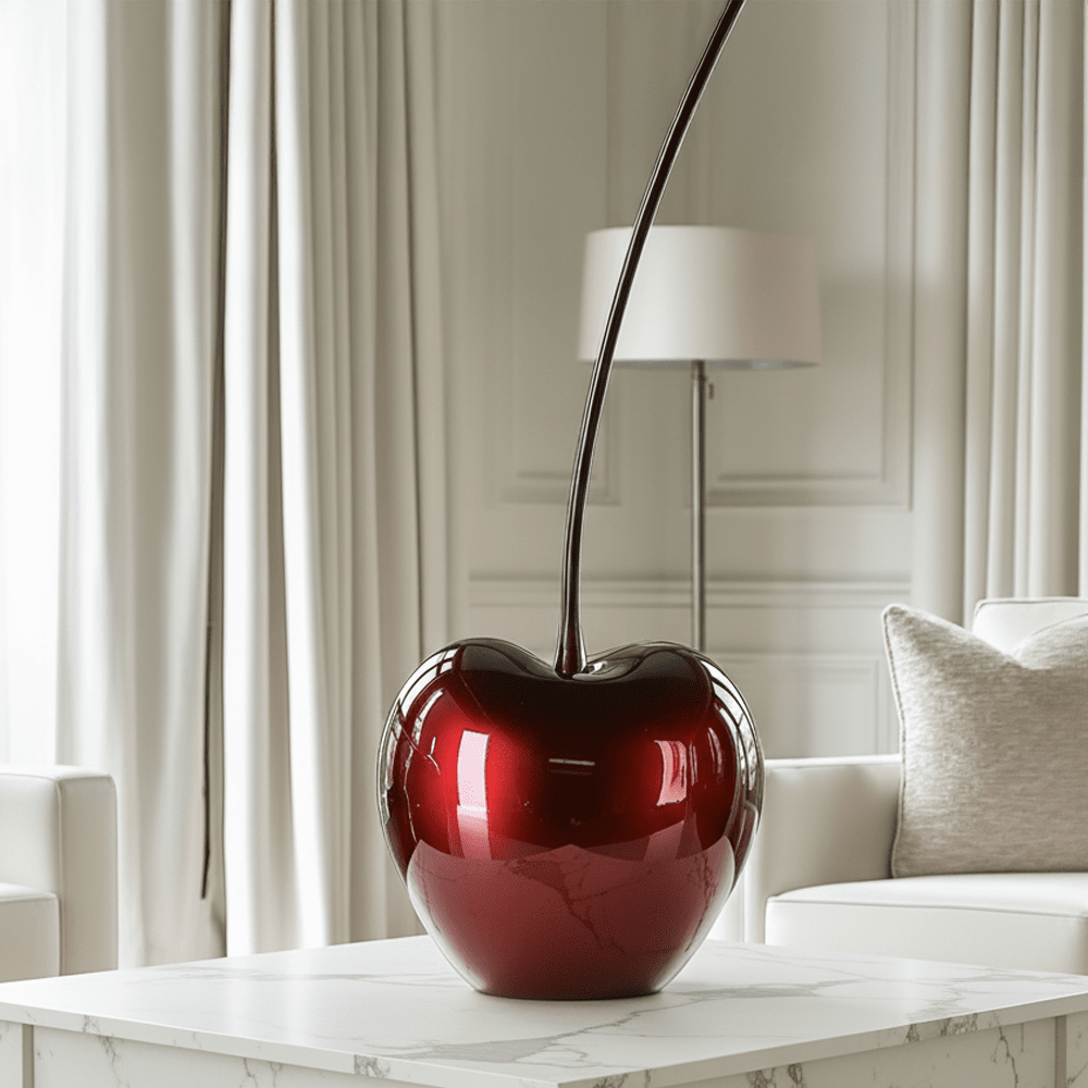 Large Deep Red Statement Cherry Ornament Accessories 