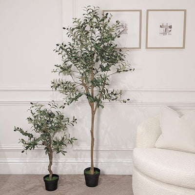 Large Faux Potted Olive Tree Accessories 
