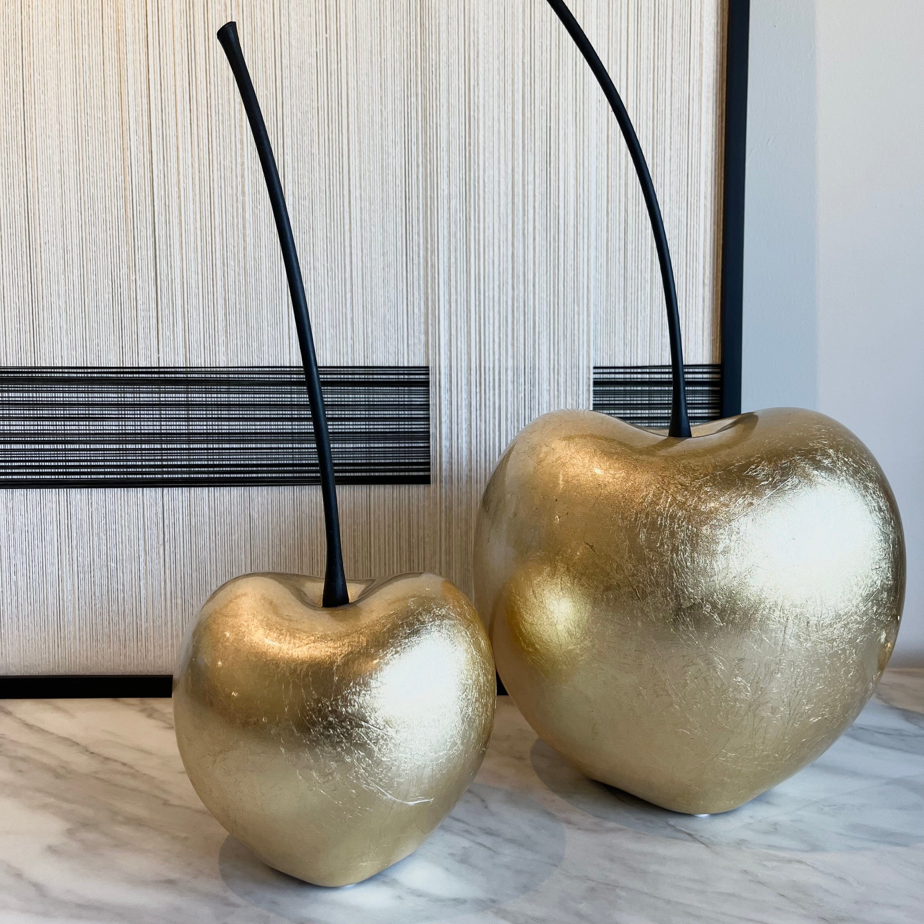Large Gold Statement Cherry Ornament Accessories 