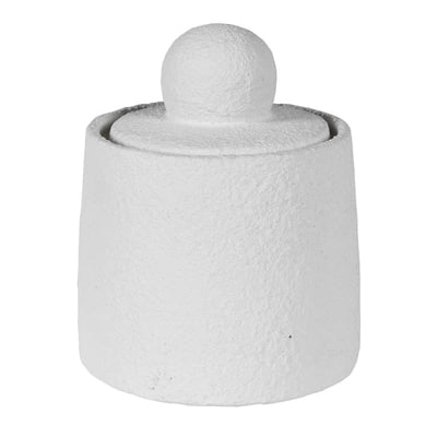 Laurel White Textured Decorative Jar Accessories 