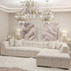 Layla Tufted Oatmeal Boucle Chunky Sofa Range Sofa 