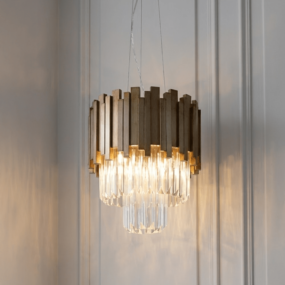 Legacy Premium Bronze & Glass Pendant Ceiling Light Lighting 