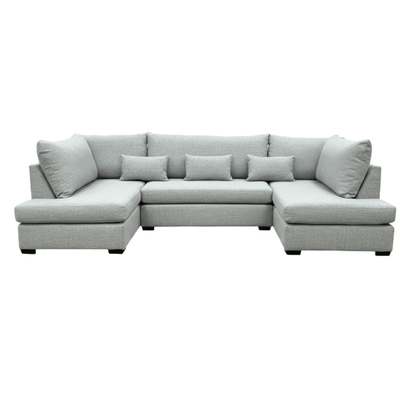 Lexington Porridge Textured Medium U Shape Sofa Sofa 
