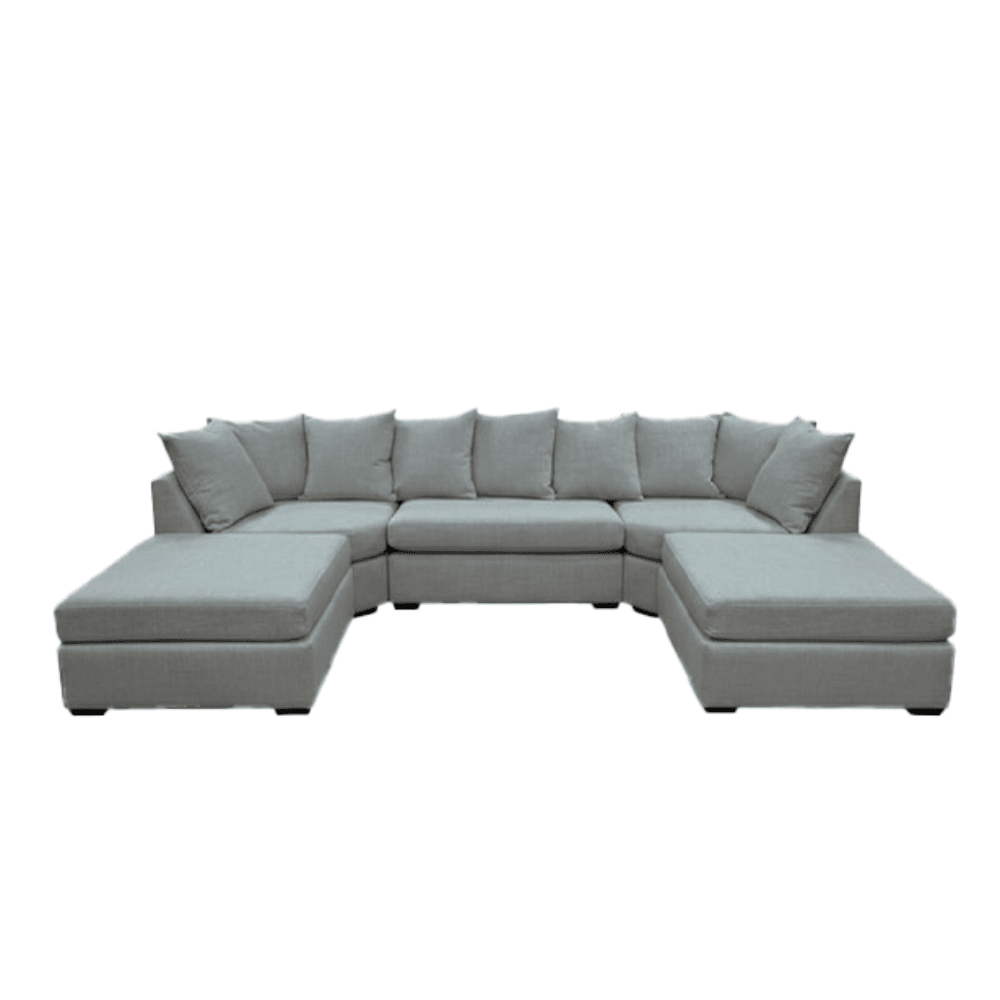 Lexington Stone Textured Large U Shape Sofa Sofa 