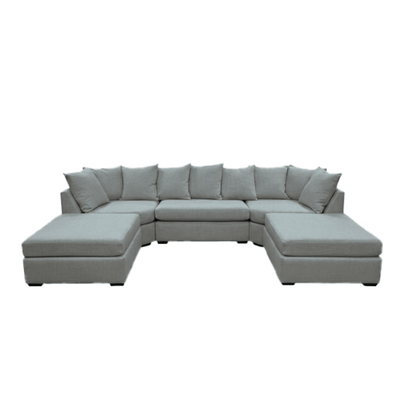 Lexington Stone Textured Large U Shape Sofa Sofa 