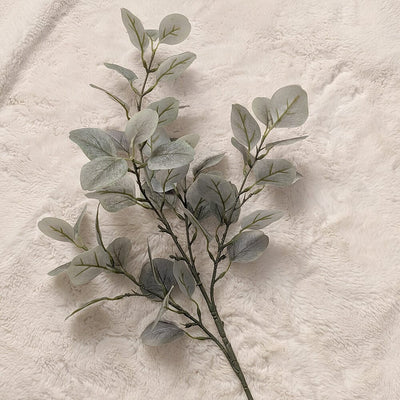 Light Green Dusted Faux Eucalyptus Single Stem Accessories 