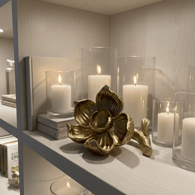 Lillia Gold Flower Decorative Ornament Accessories 
