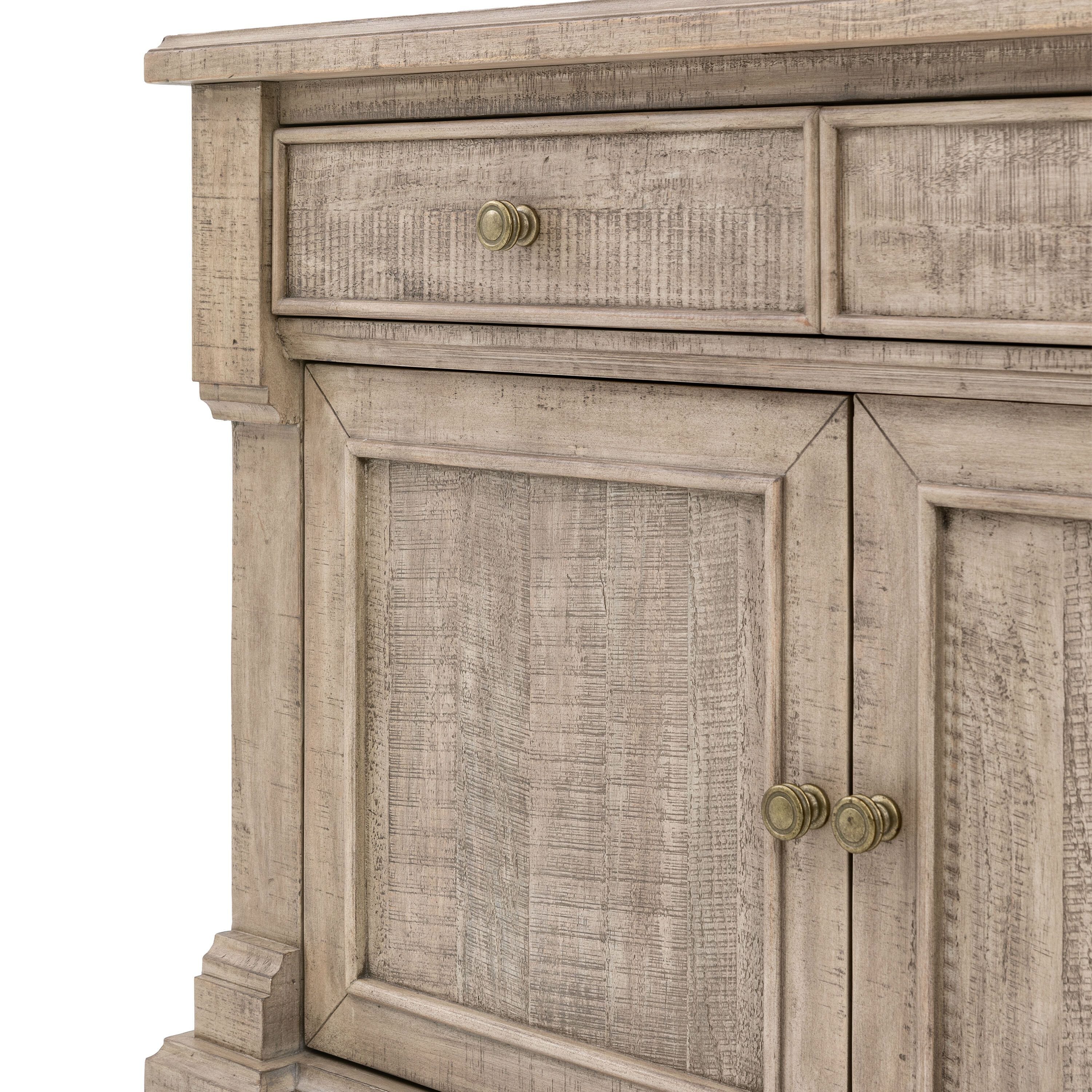 Lilliana Luxury 3 Door 3 Drawer Sideboard with Brass Handles Furniture 