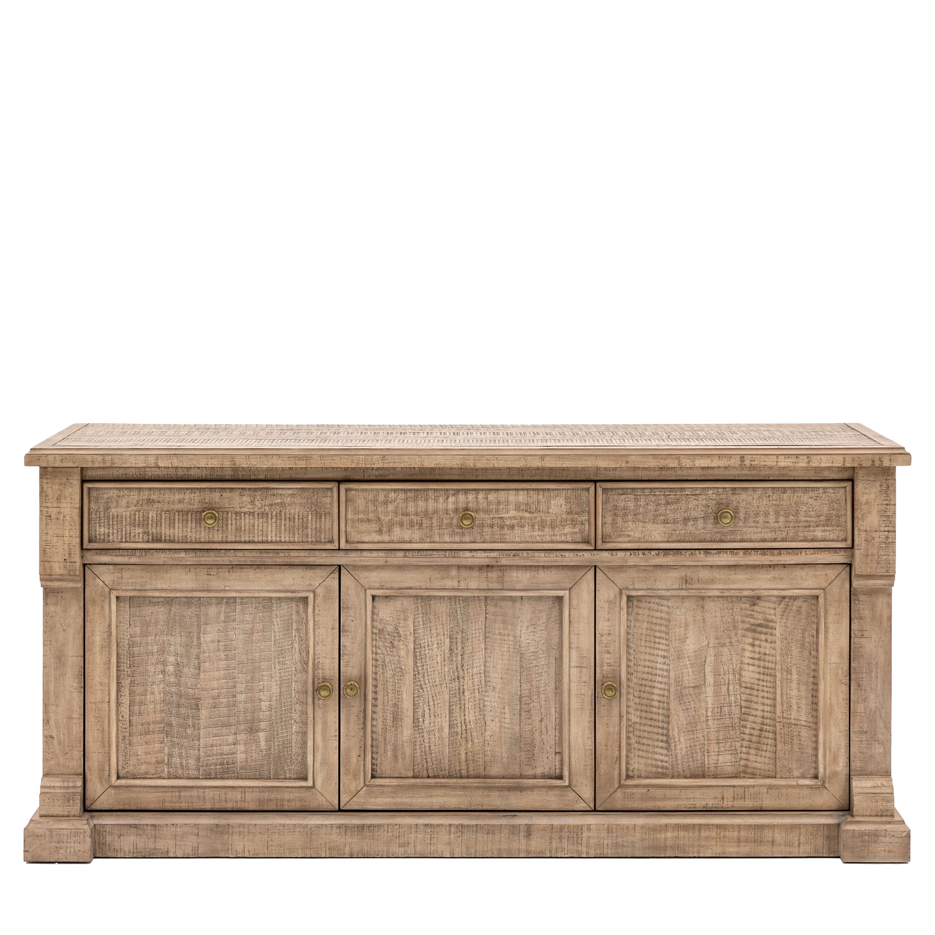 Lilliana Luxury 3 Door 3 Drawer Sideboard with Brass Handles Furniture 