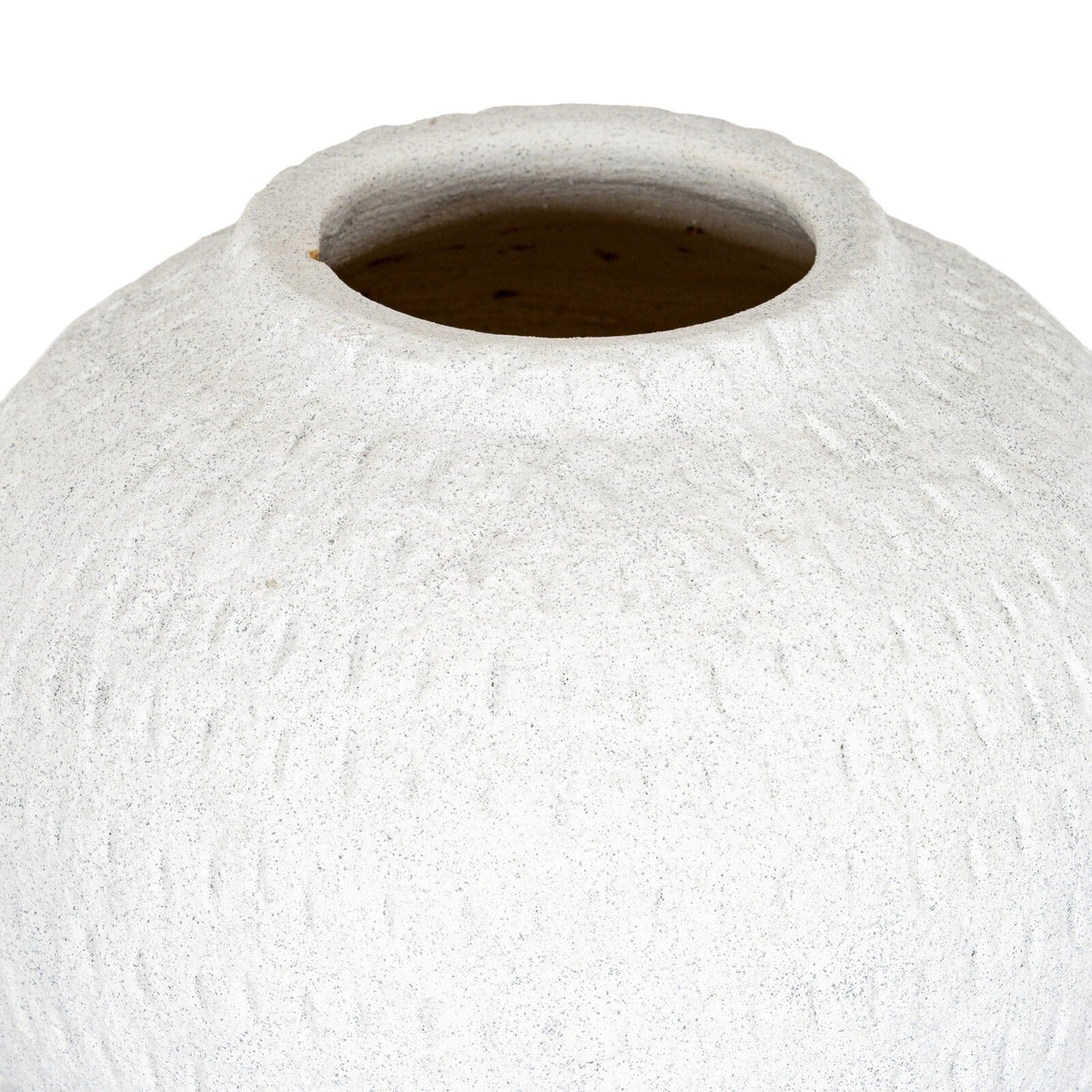 Lis Neutral Large Ceramic Round Vase Accessories 