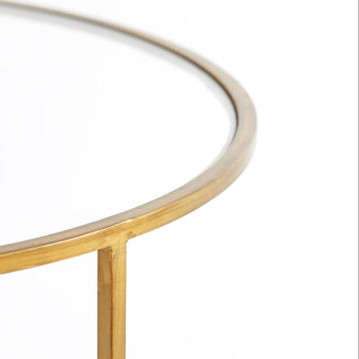 Loire Gold & Glass Nested Coffee Tables - Set of 2 Furniture 