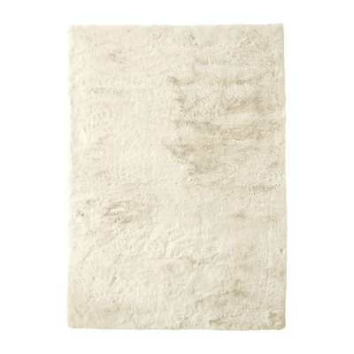 Lorek Cream Luxury Faux Fur Rug 