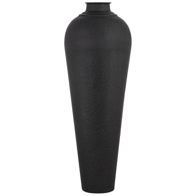 Lorén XL Matt Black Hammered Vase Accessories 