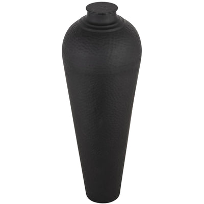 Lorén XL Matt Black Hammered Vase Accessories 