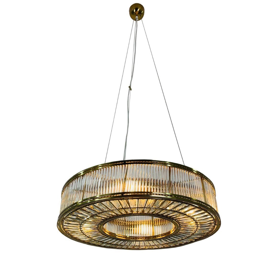 Louise Antique Brass Circular Chandelier Ceiling Light Lighting 