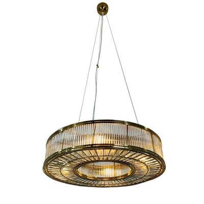 Louise Antique Brass Circular Chandelier Ceiling Light Lighting 