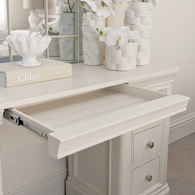 Louvre White Wooden Dressing Table Furniture 