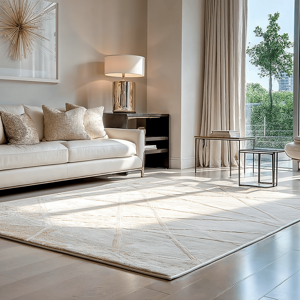 Lucera Cream Geometric Rug 
