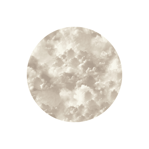 Luna Neutral Cloud Print Wallpaper Sample Sample 