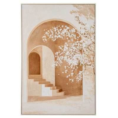 Madelyn Blossom Detail Neutral Handpainted Canvas Wall Art Accessories 