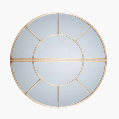 Magda Antique Gold 2 Half Moon Wall Mirror Accessories 
