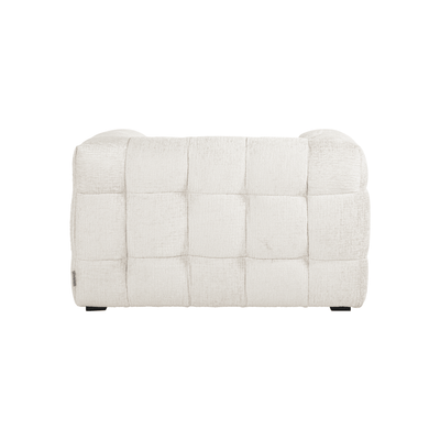 Maggie Cream Chenille Quilted Armchair Furniture 