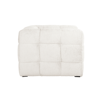 Maggie Cream Chenille Quilted Armchair Furniture 