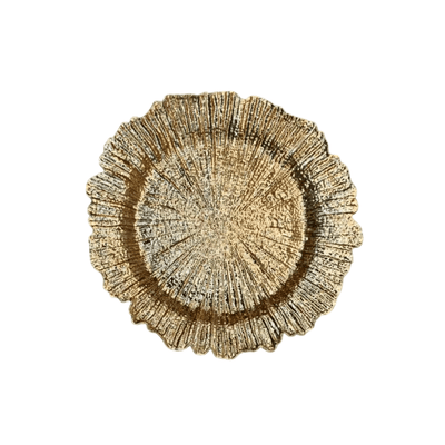 Maisie Gold Coral Charger Plate Accessories 