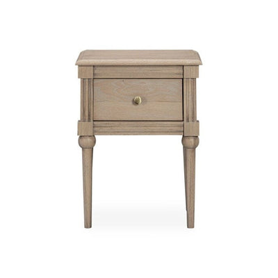 Malibu Washed Wood 1 Drawer Bedside Table Furniture 