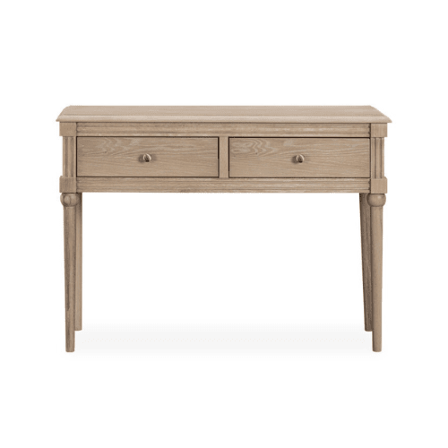 Malibu Washed Wood 2 Drawer Console Table Furniture 