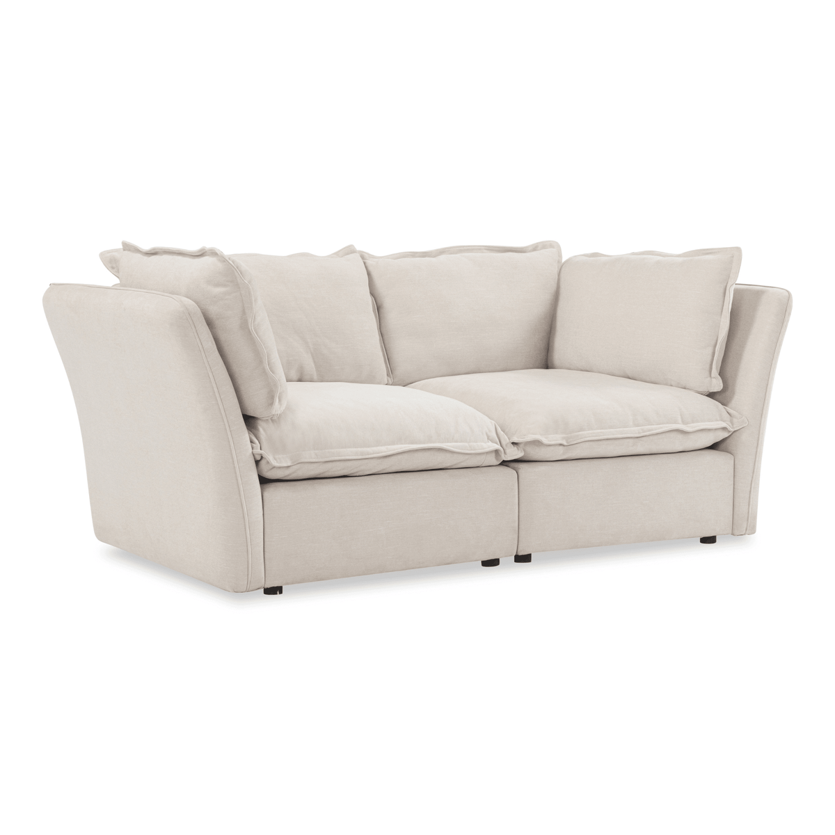 Mallow Coastal Weave 2 Seater Sofa with Storage Footstool Sofa 