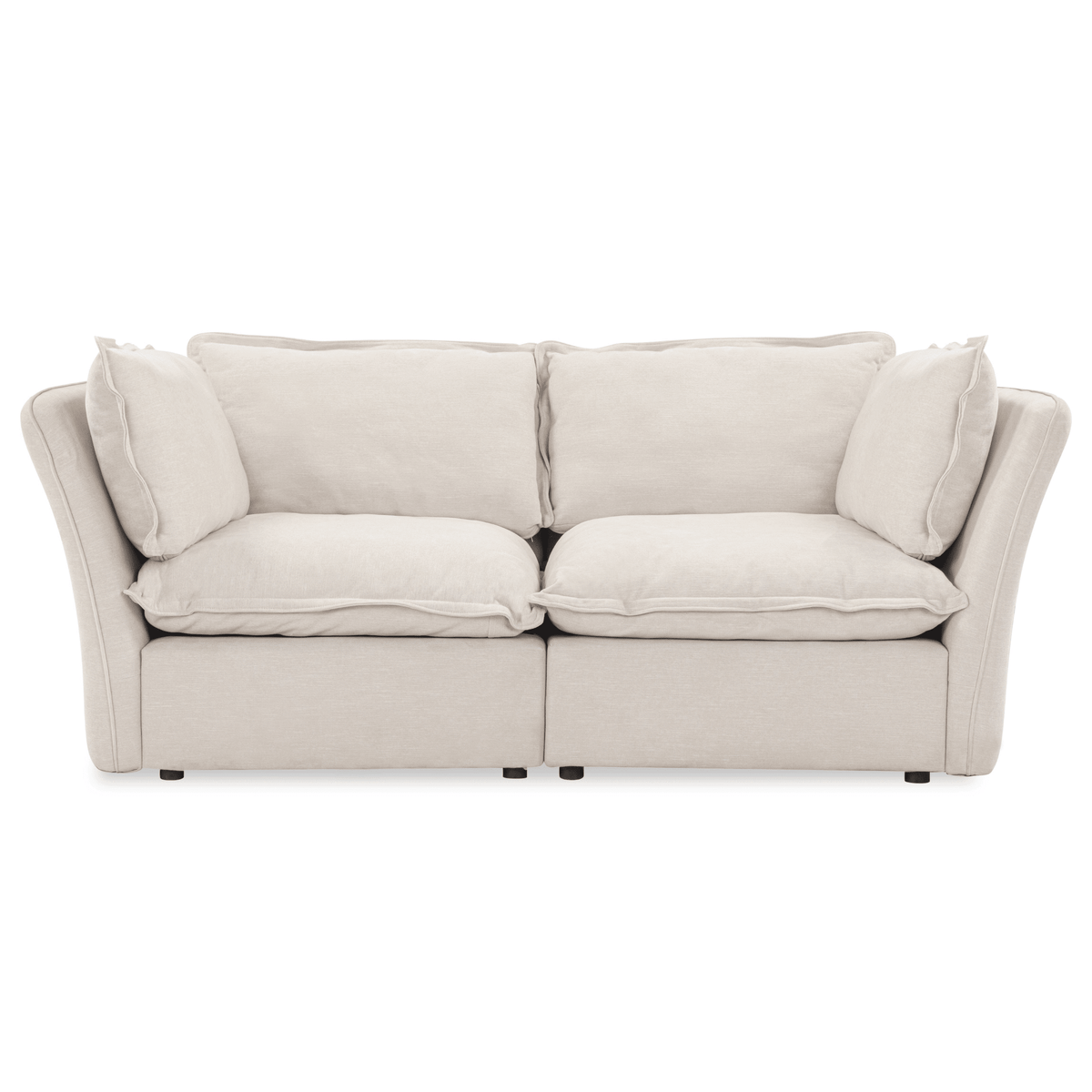 Mallow Coastal Weave Linen 2 Seater Sofa Sofa 