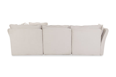 Mallow Coastal Weave Linen 3 Seater Sofa Sofa 