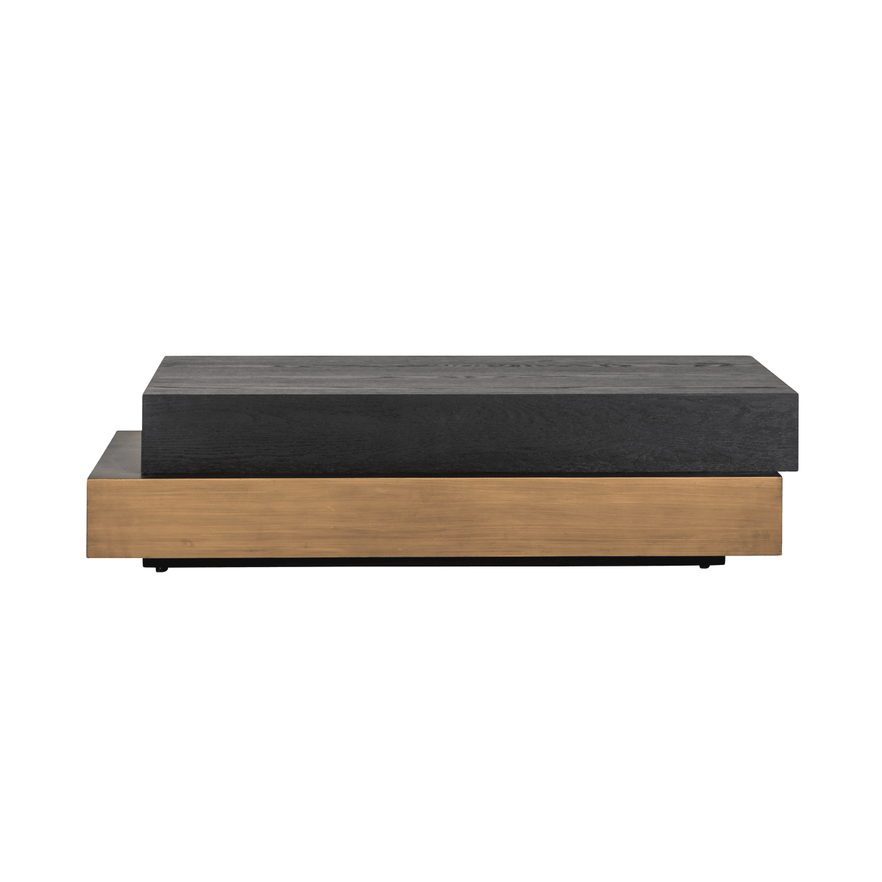 Marille Black & Bronze Stacked Coffee Table Furniture 