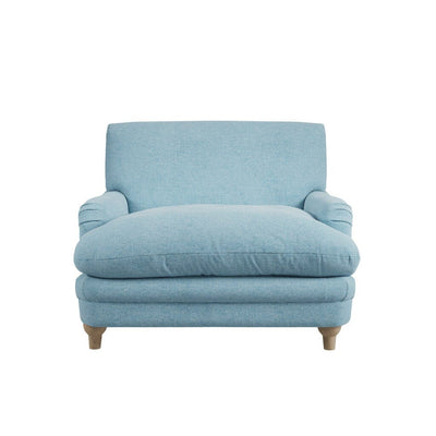 Marshmallow Light Blue Velvet Squashy Chair Furniture 