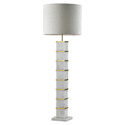 Maryam Premium Marble Floor Lamp with Gold Detail Lighting 