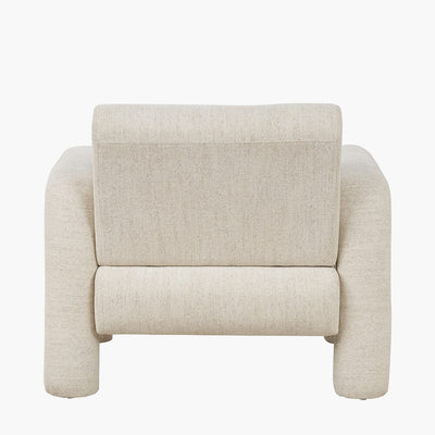 Marylebone White Textured Fabric Accent Chair Furniture 