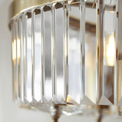 Masika Brass & Glass 6 Light Pendant Ceiling Light Lighting 