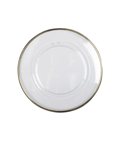 Matilda Gold Edge Acrylic Charger Plate Accessories 
