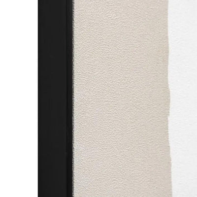 Matilda Monochrome Beige & Black Abstract Paint Stroke Framed Canvas Wall Art Accessories 