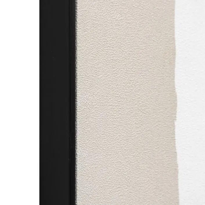 Matilda Monochrome Beige & Black Abstract Paint Stroke Framed Canvas Wall Art Accessories 