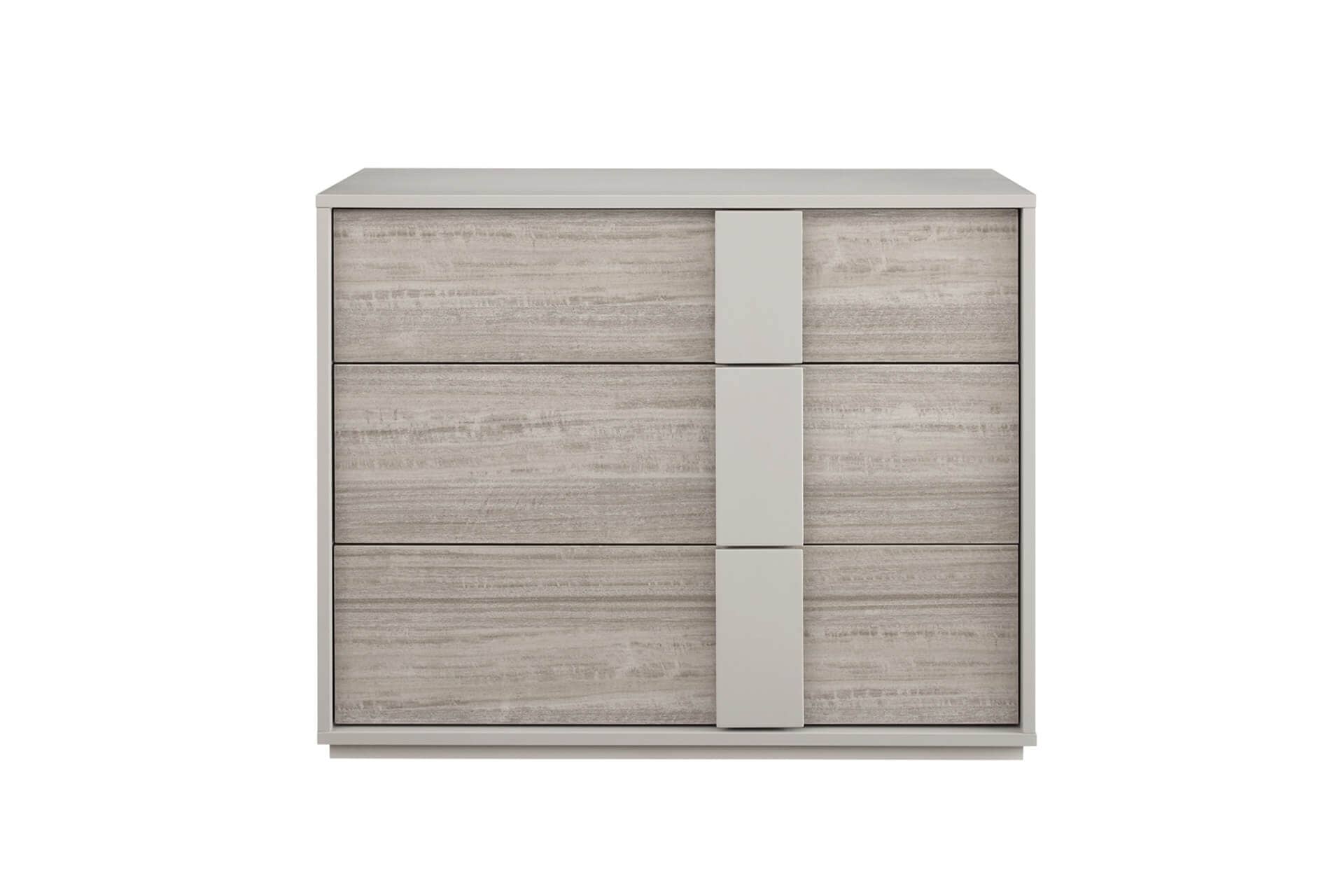 Maya Luxury Greige 3 Drawer Chest Furniture 