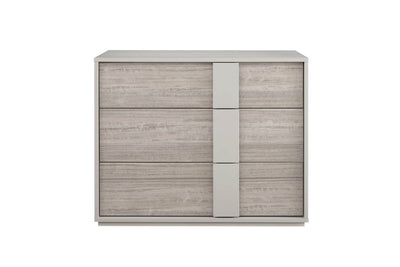 Maya Luxury Greige 3 Drawer Chest Furniture 