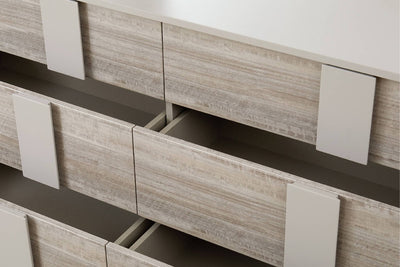 Maya Luxury Greige 6 Drawer Chest Furniture 