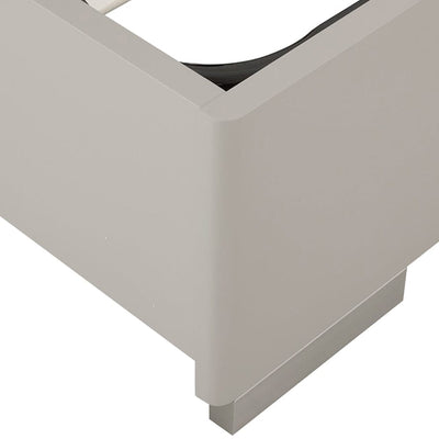 Maya Luxury Greige Channelled Bed with Integrated LED Lights Beds and Headboards 