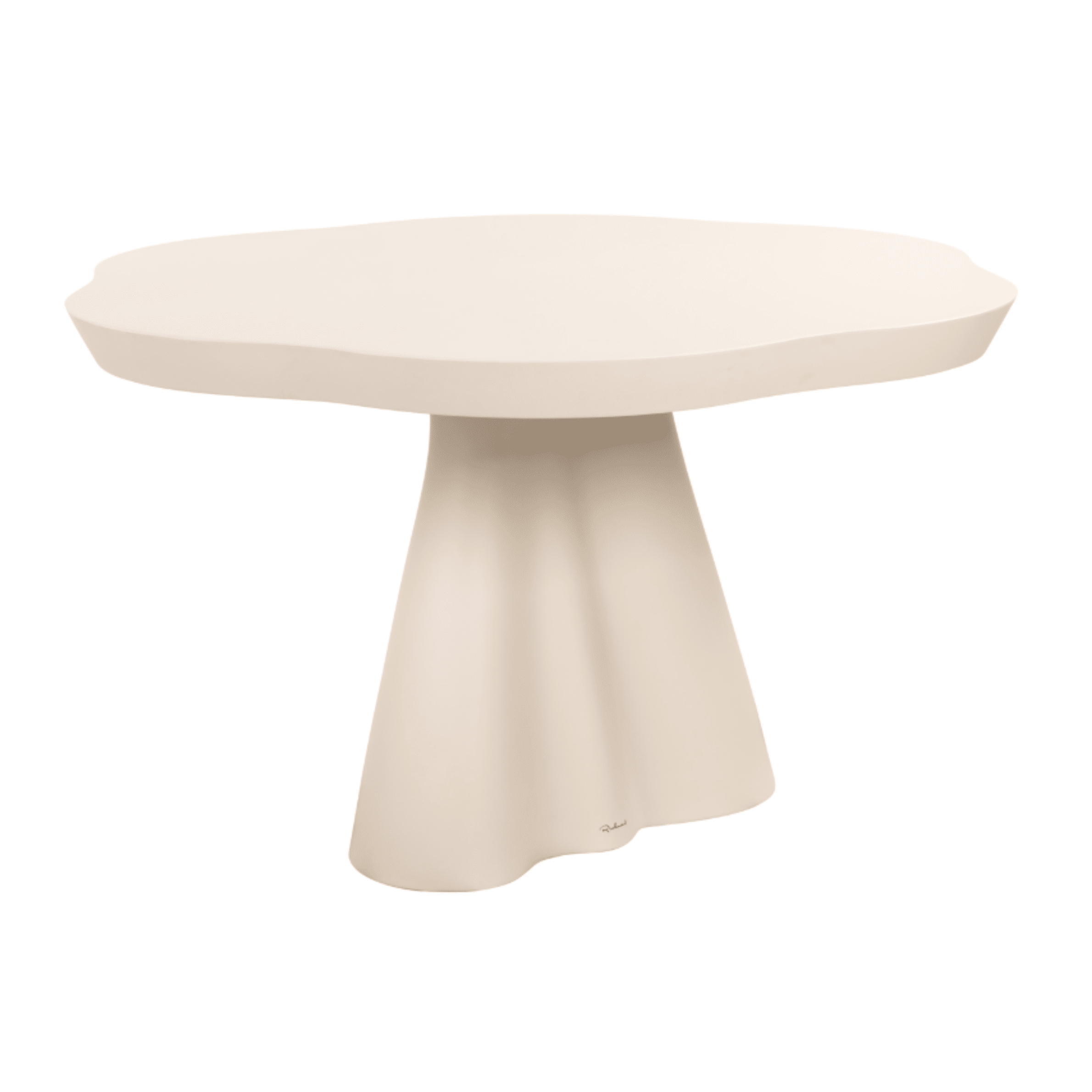 Michaela Concrete Flower Shaped Outdoor Dining Table Outdoor 