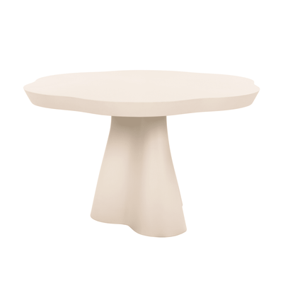 Michaela Concrete Flower Shaped Outdoor Dining Table Outdoor 