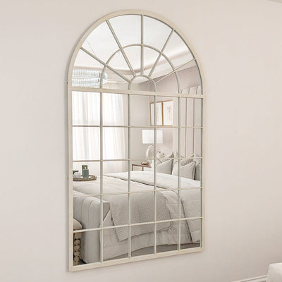 Middleham White Arched Window Large Leaner Mirror Accessories 