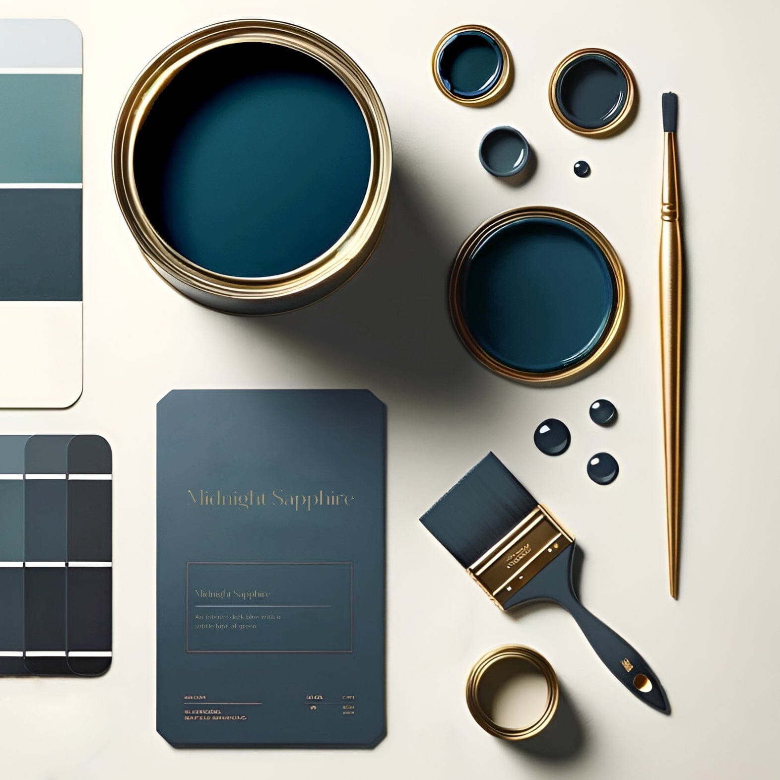 Midnight Sapphire Deep Blue Matt Wood & Trim Paint - 750ml 